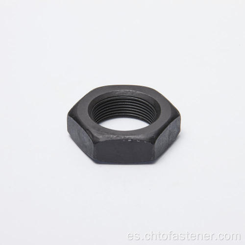 DIN 936 Finis de óxido negro de nuez hexágono delgada